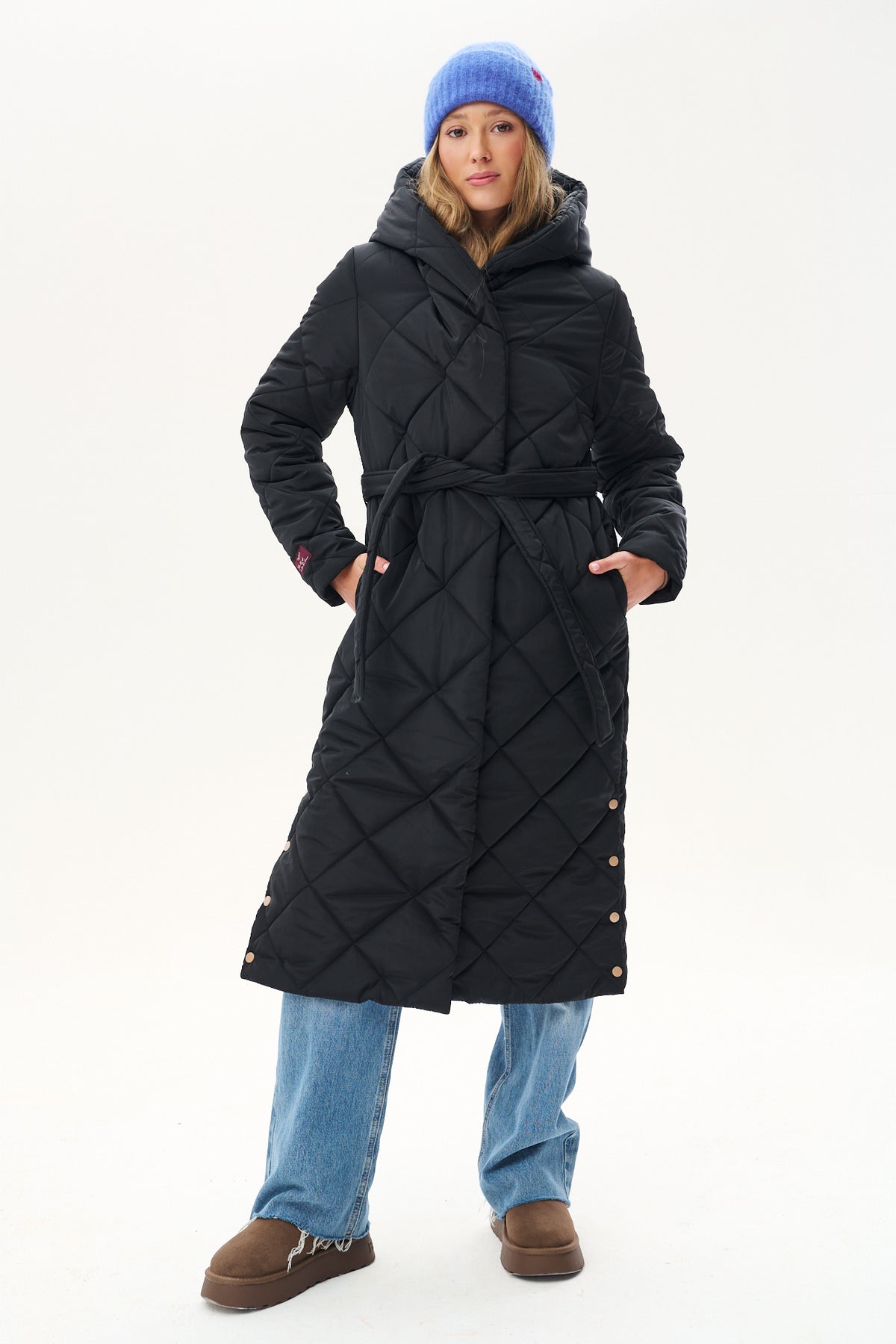 Anabelle Noir quilted coat