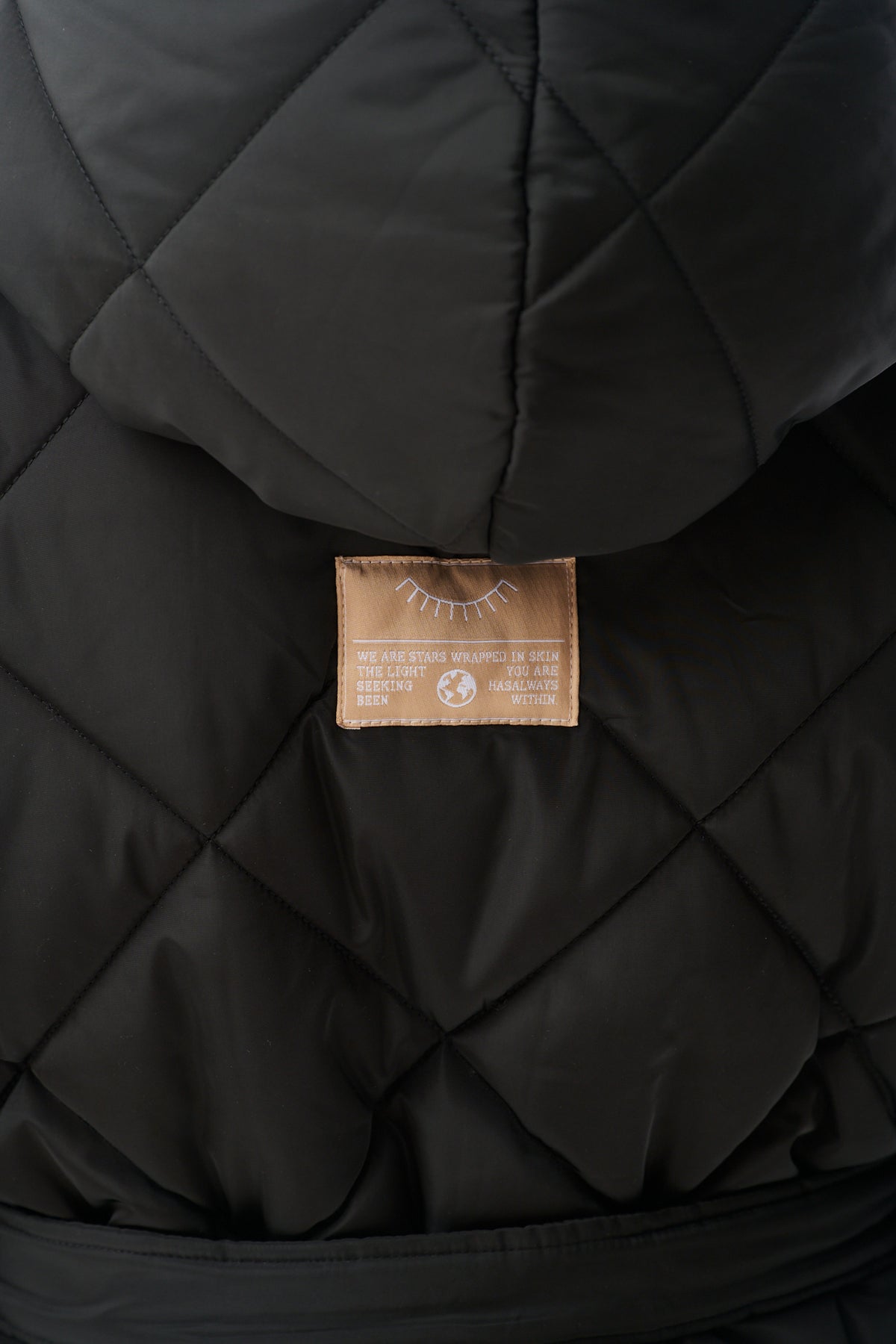 Anabelle Noir quilted coat