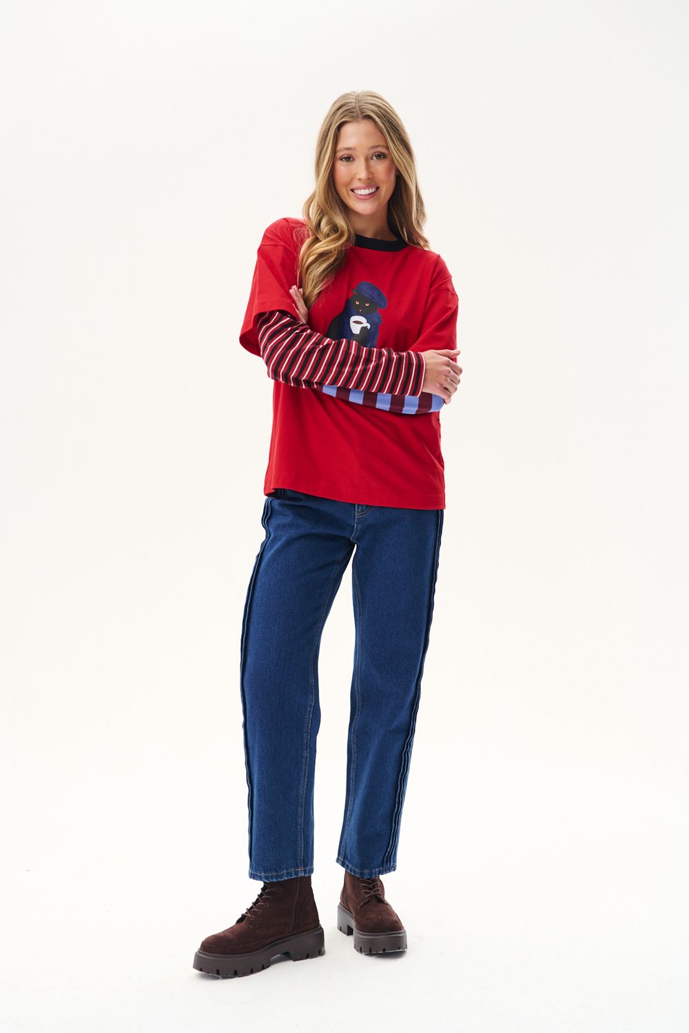 Espresso Elsewhere Long Sleeve Top