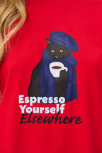 Espresso Elsewhere Long Sleeve Top