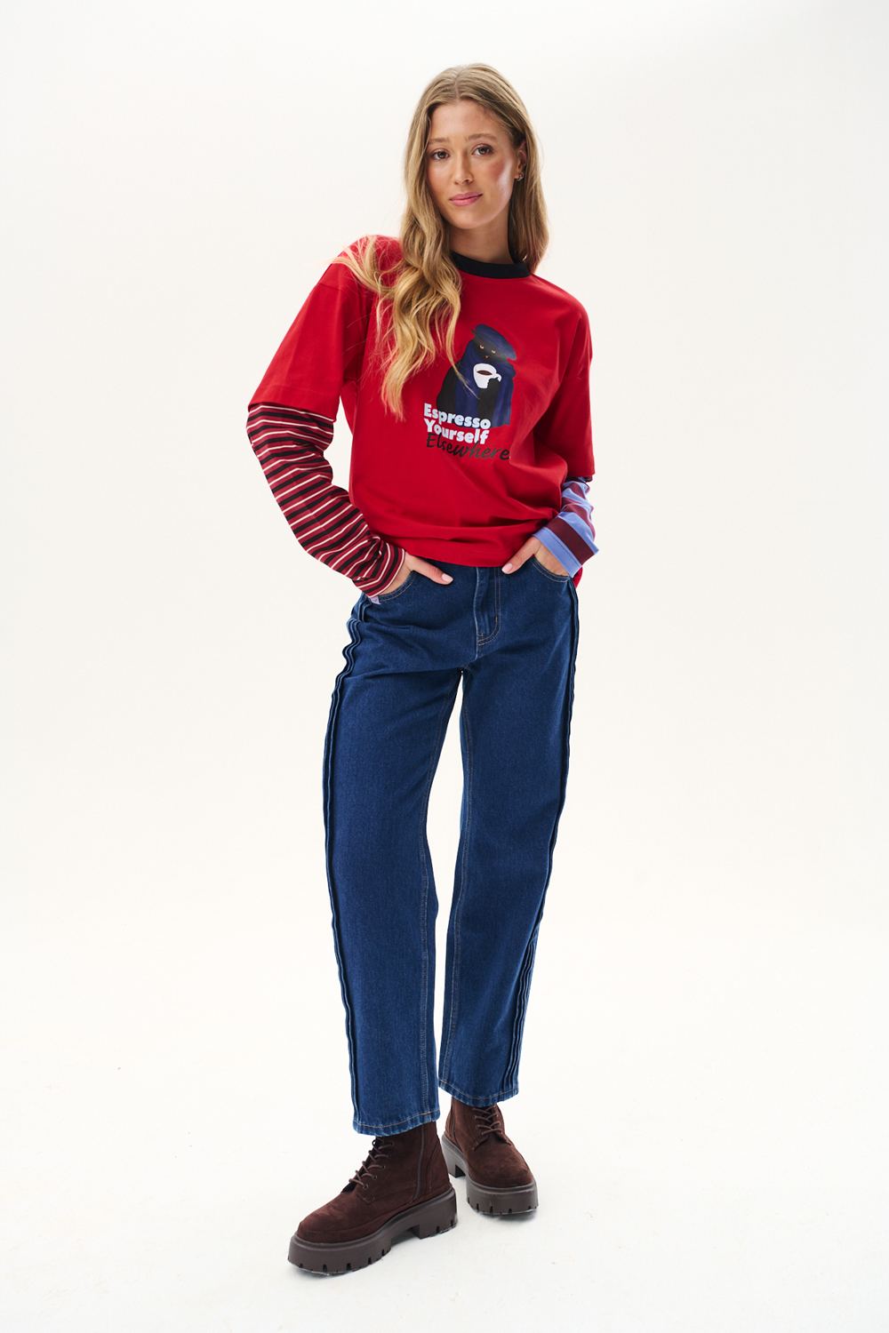 Espresso Elsewhere Long Sleeve Top