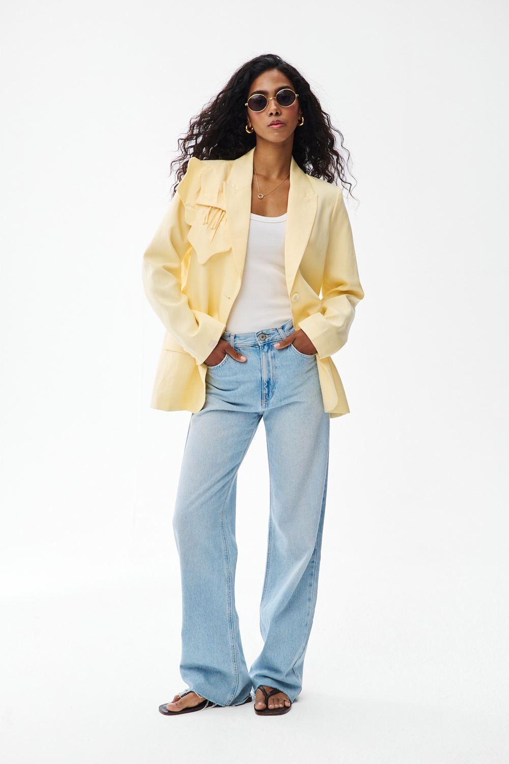 Here Comes the Sun linen blazer