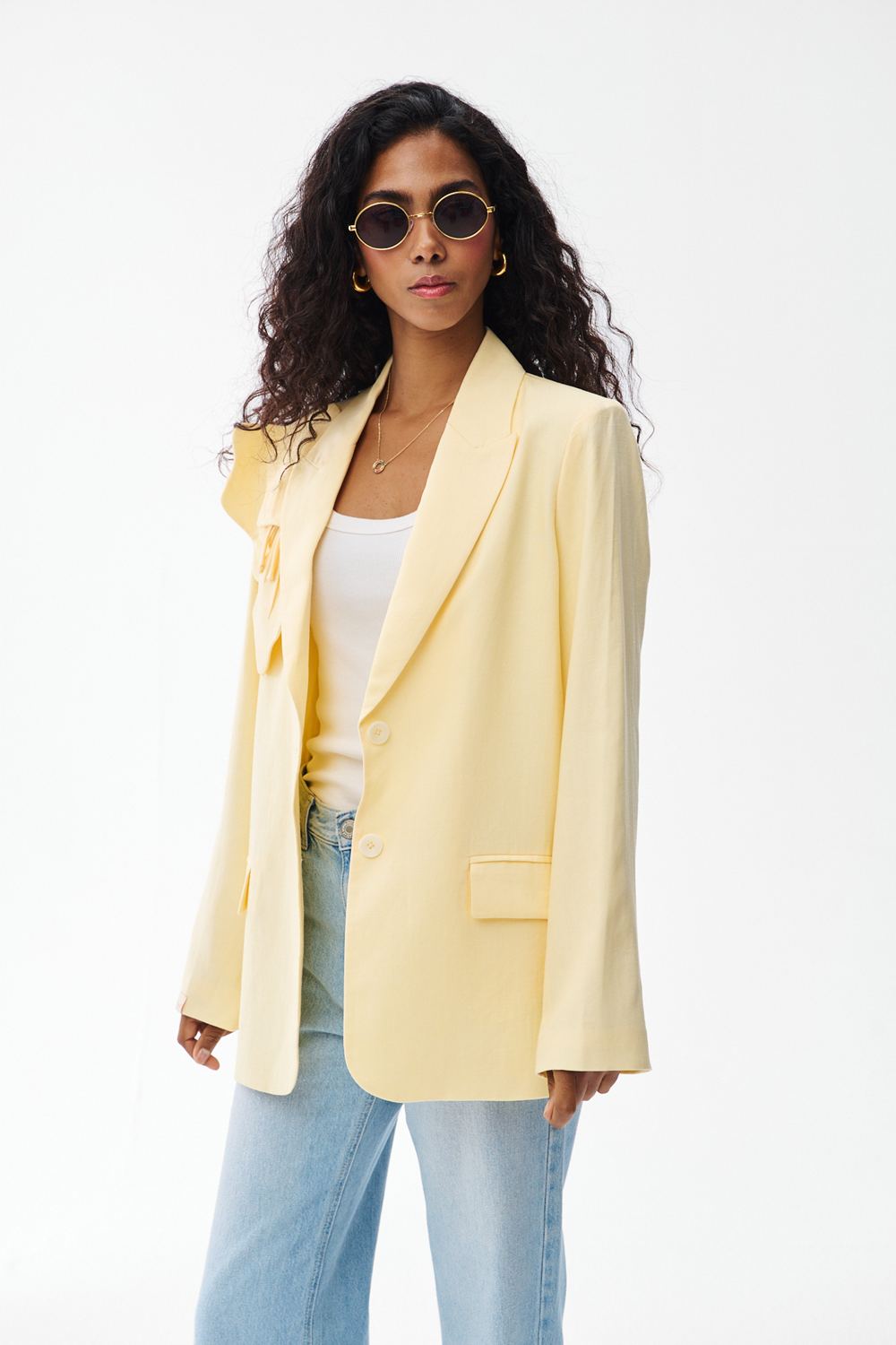 Here Comes the Sun linen blazer