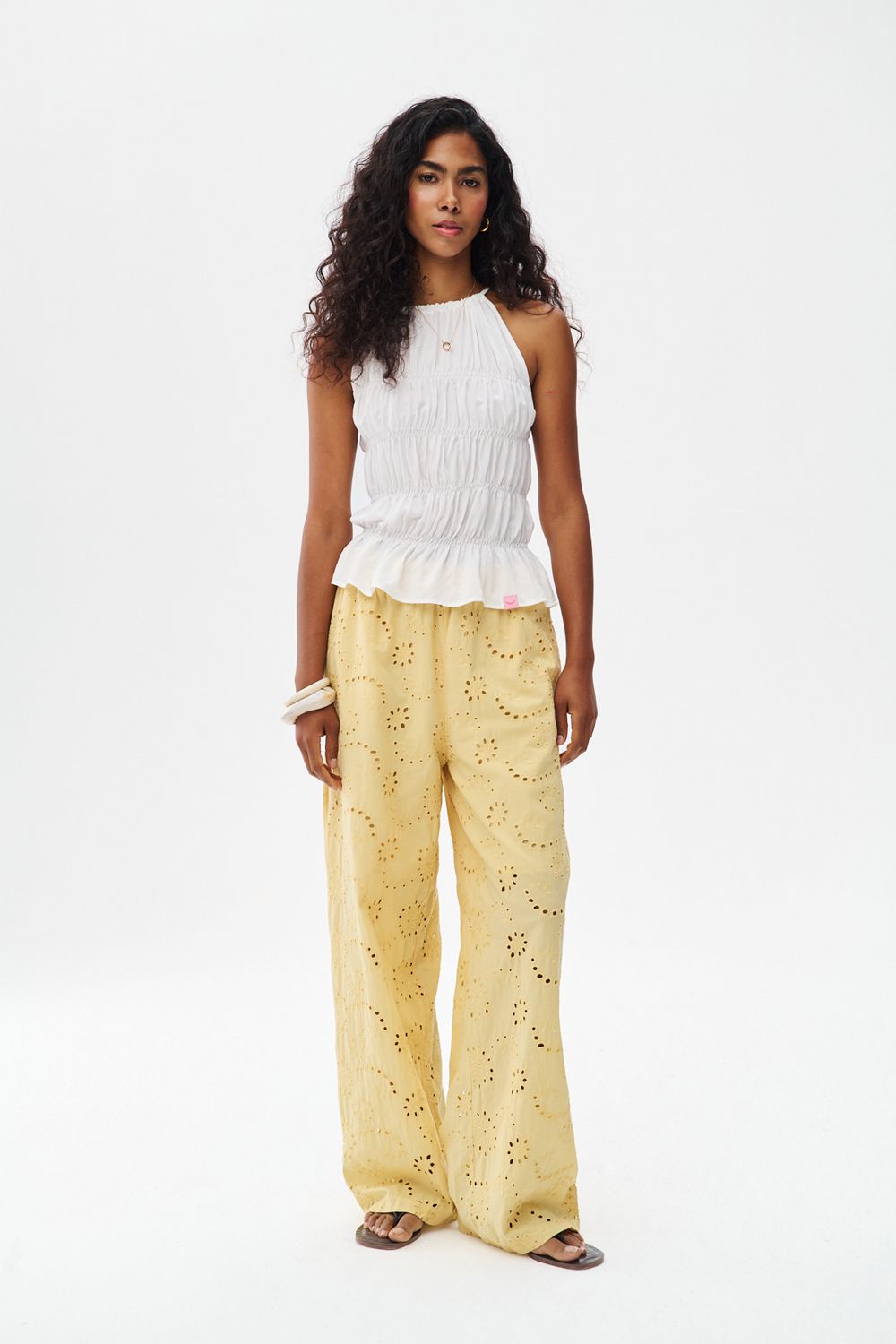 Sunspot Days openwork trousers
