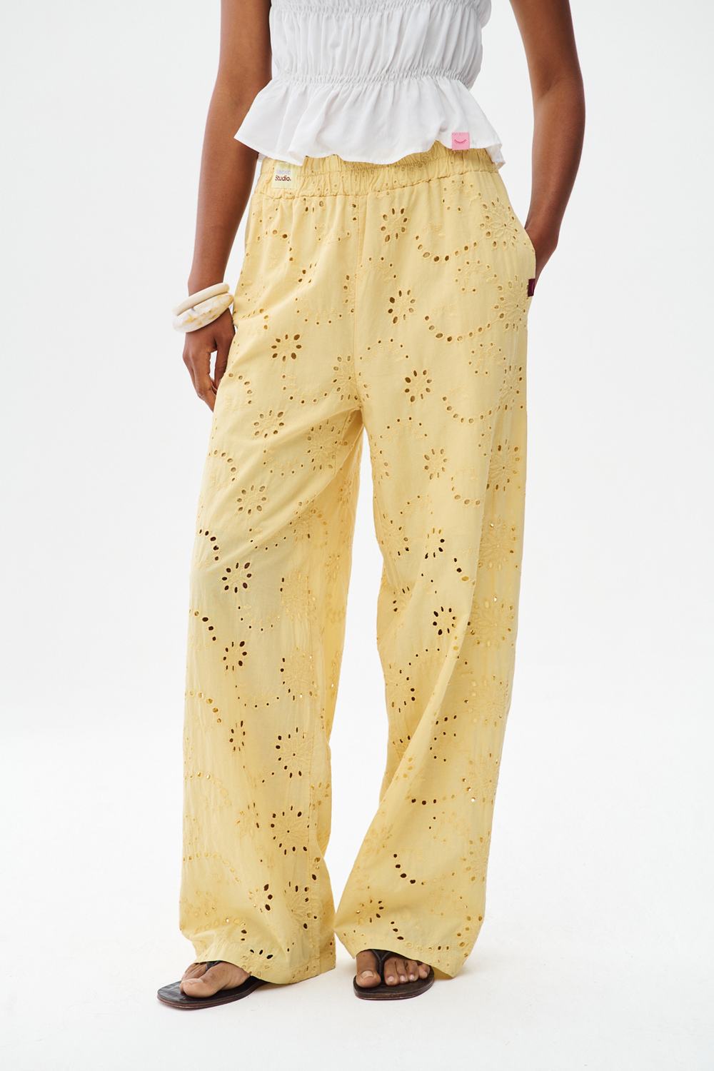 Sunspot Days openwork trousers