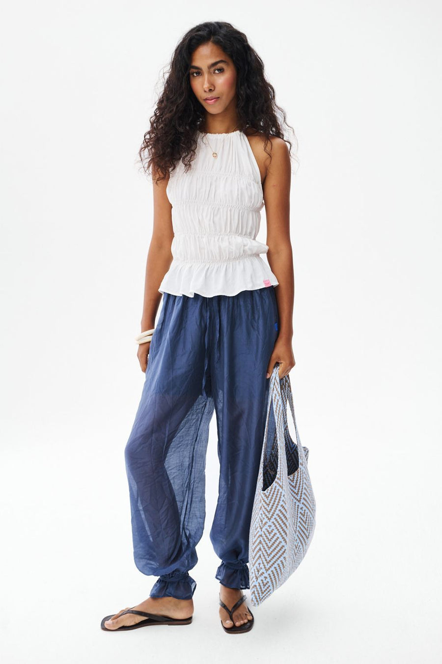 Woven Blues Crochet Torba