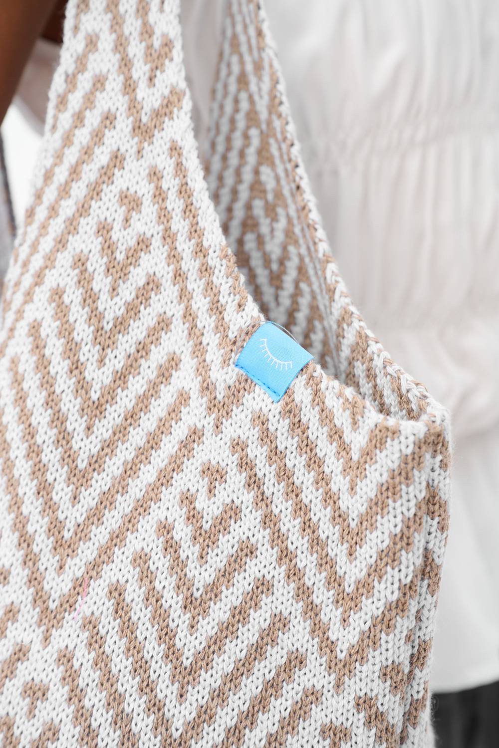 Woven Blues Crochet Torba