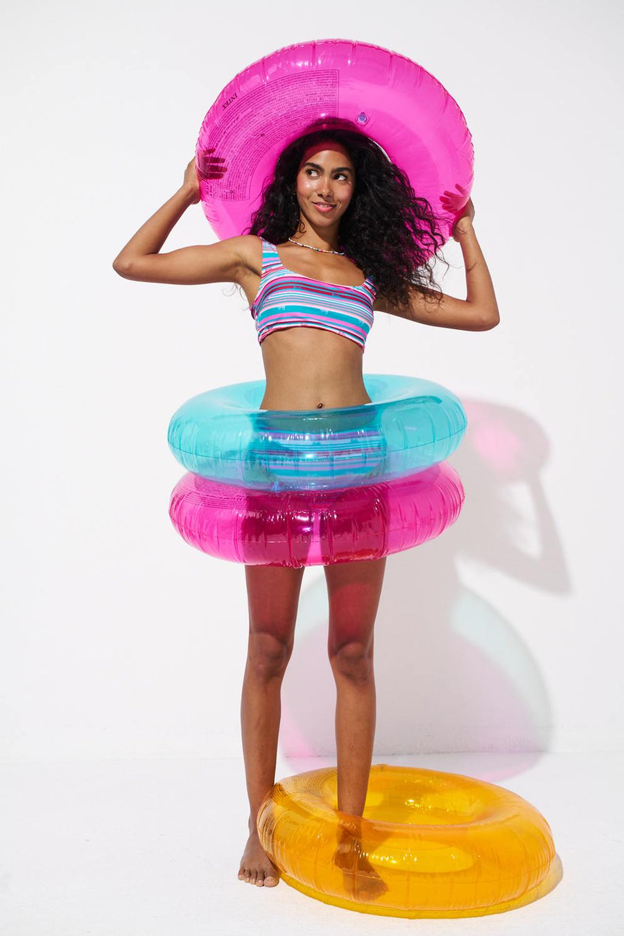 Costum de baie reversibil Barbie