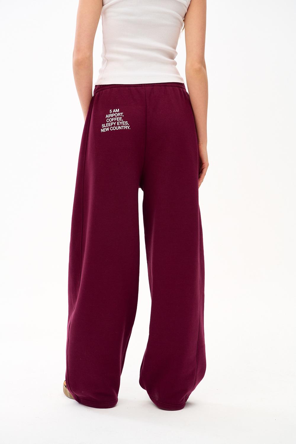 Boarding Soon Wide-Leg Sweatpants