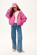 Parka corta con capucha Dahlia Crush