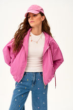 Parka corta con capucha Dahlia Crush