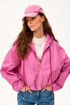 Parka corta con capucha Dahlia Crush