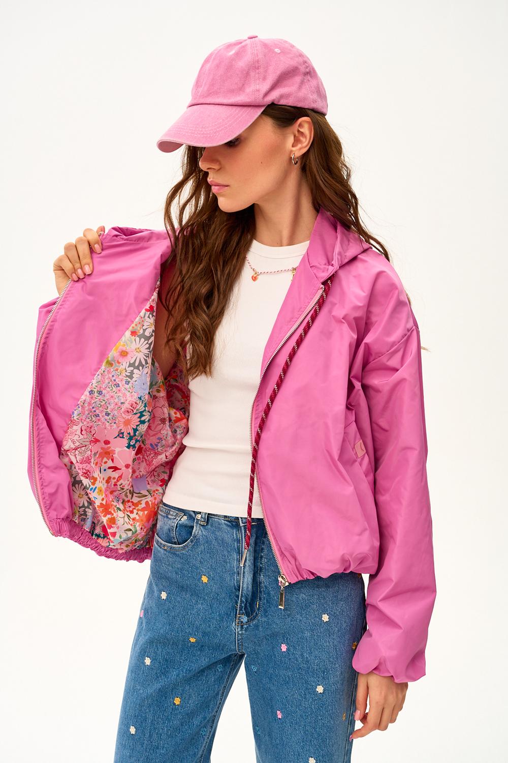 Parka corta con capucha Dahlia Crush