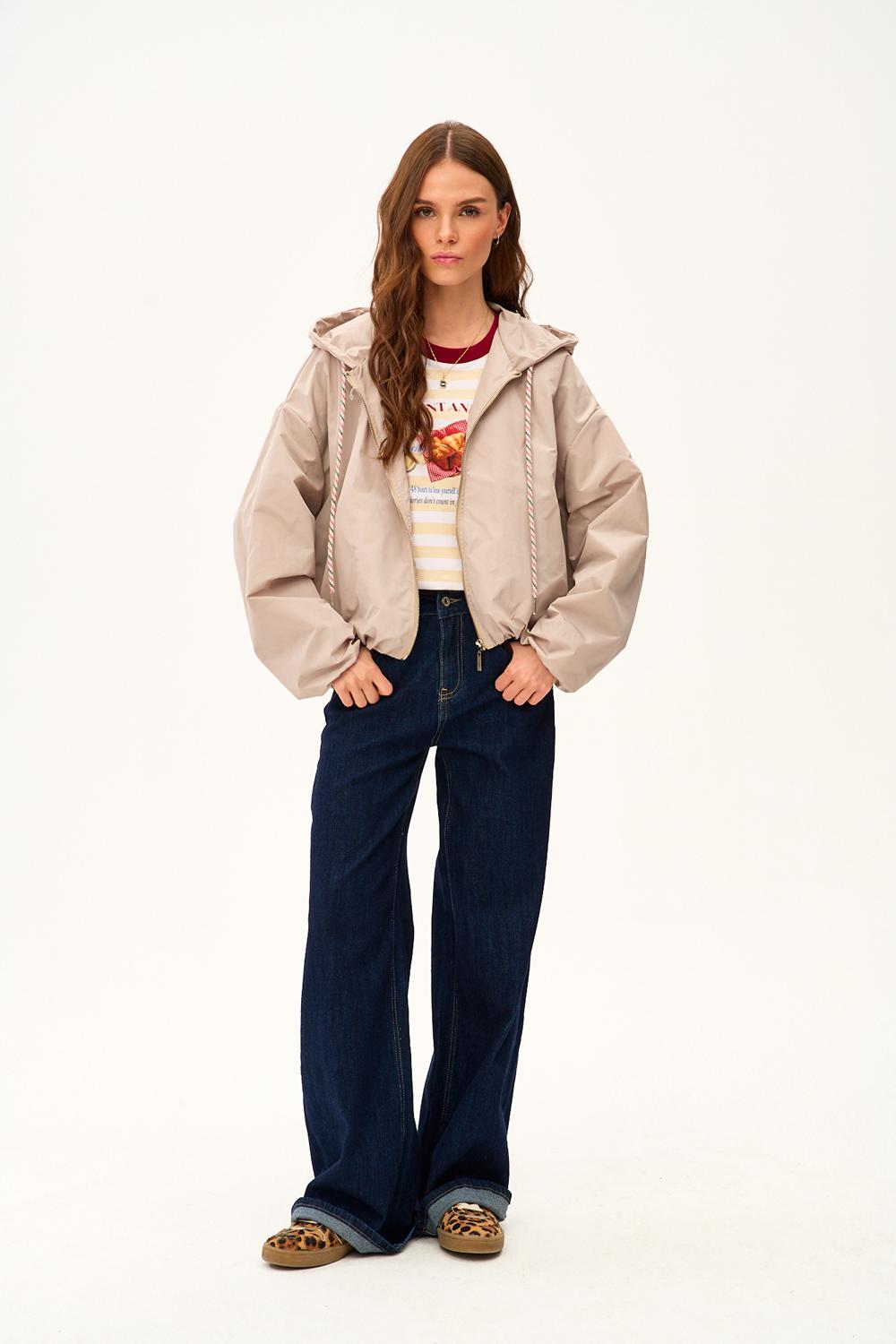 Parka corta con capucha Desert Flower