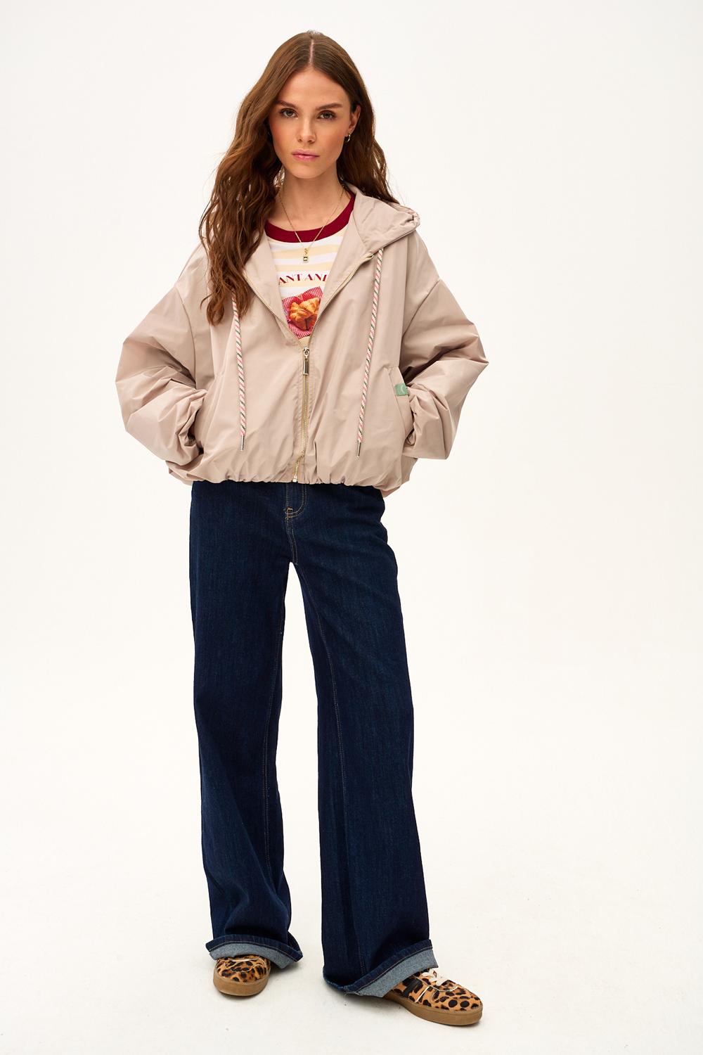 Parka corta con capucha Desert Flower