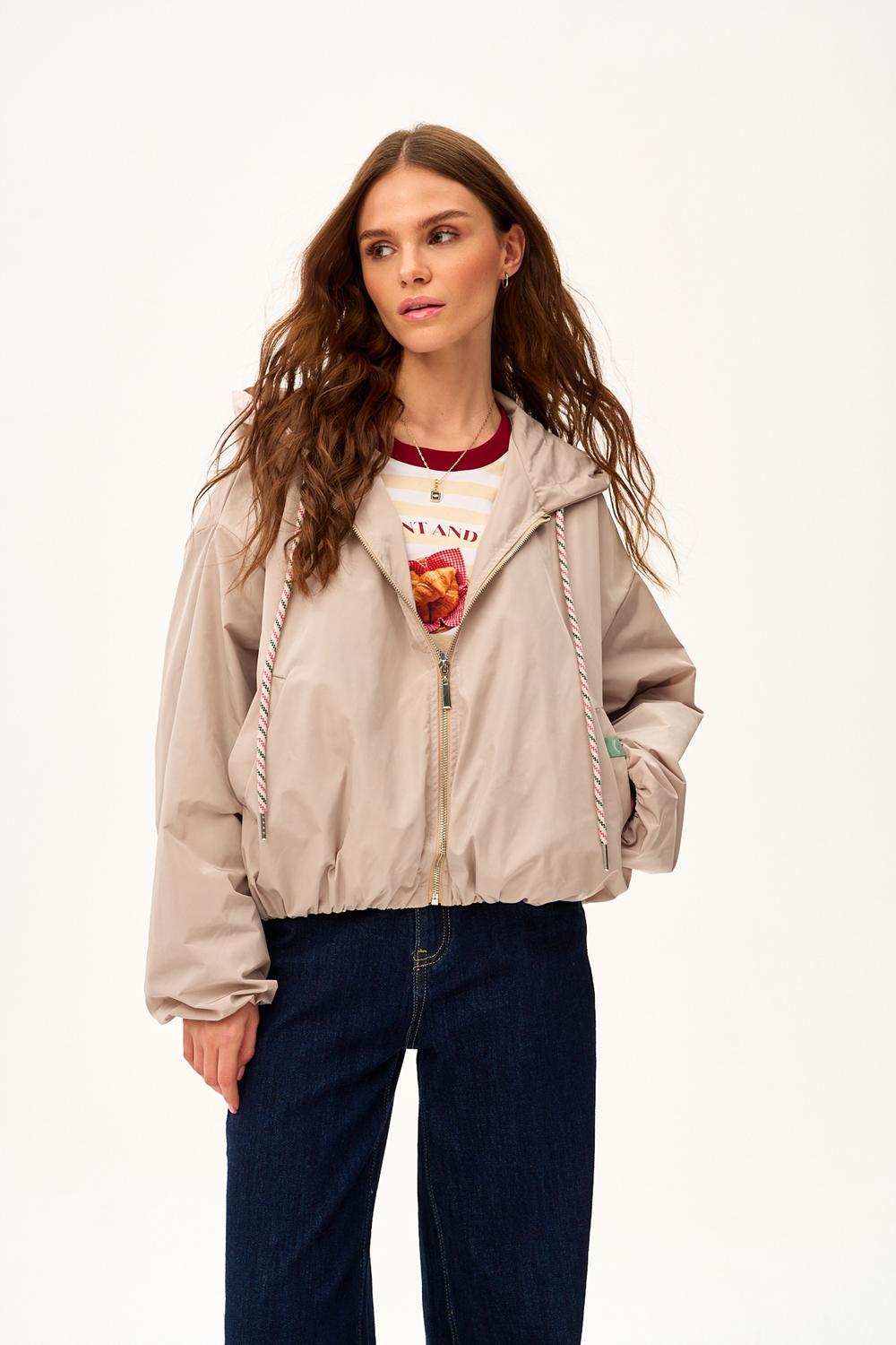 Parka corta con capucha Desert Flower