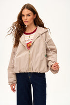 Parka corta con capucha Desert Flower