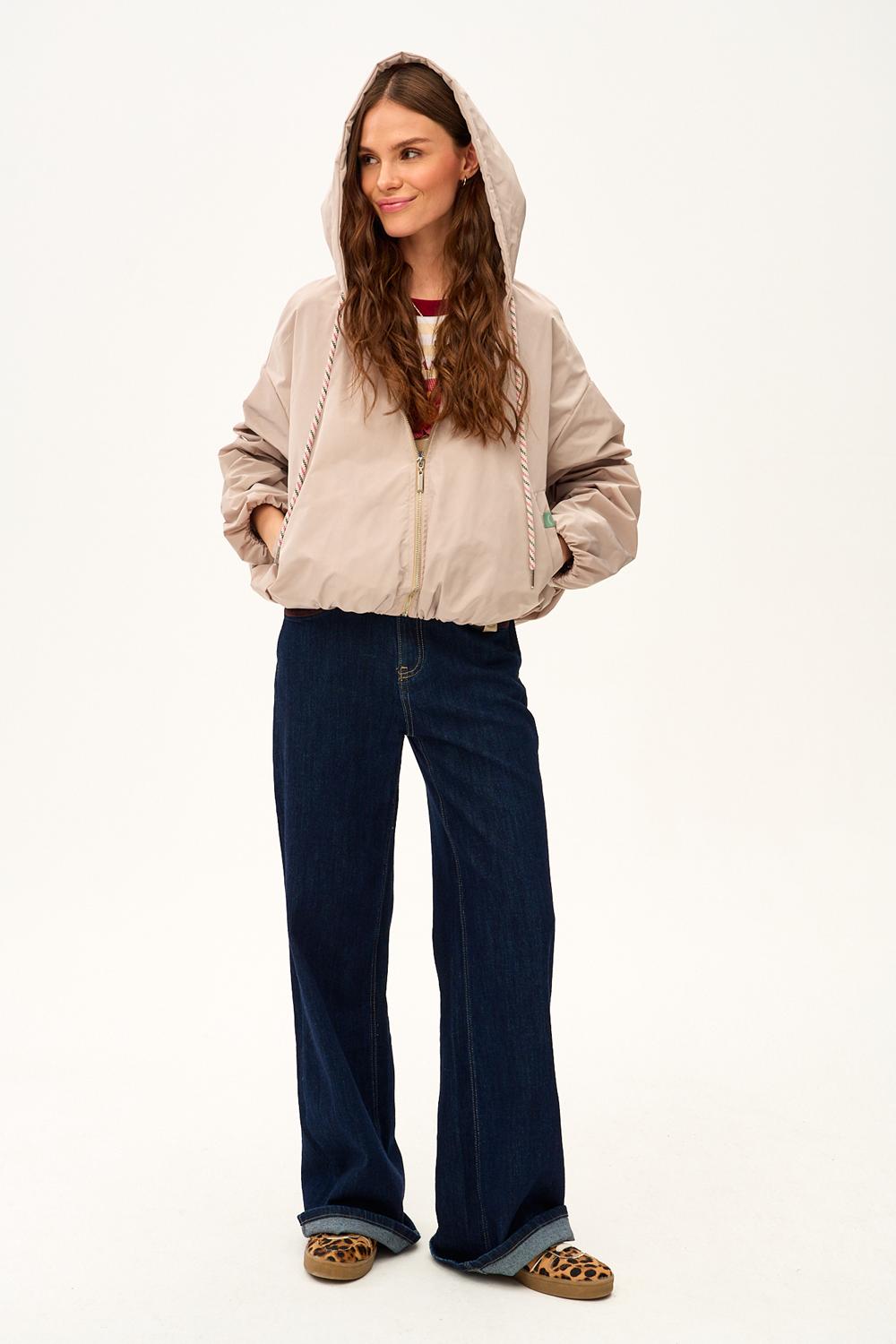 Parka corta con capucha Desert Flower