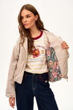 Parka corta con capucha Desert Flower