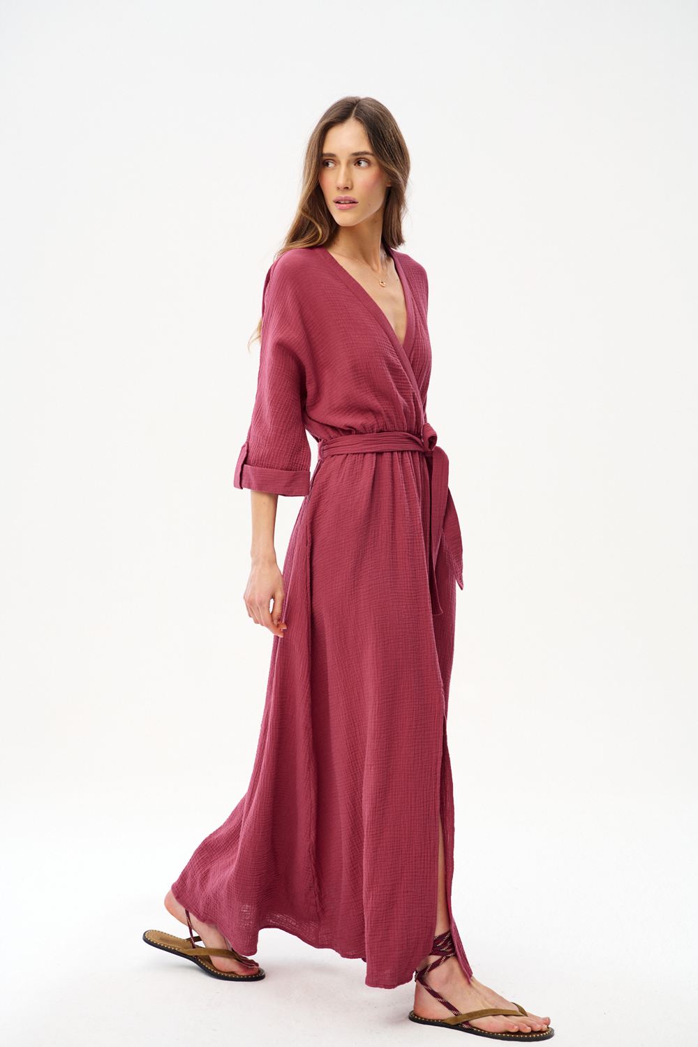 Savannah long muslin dress