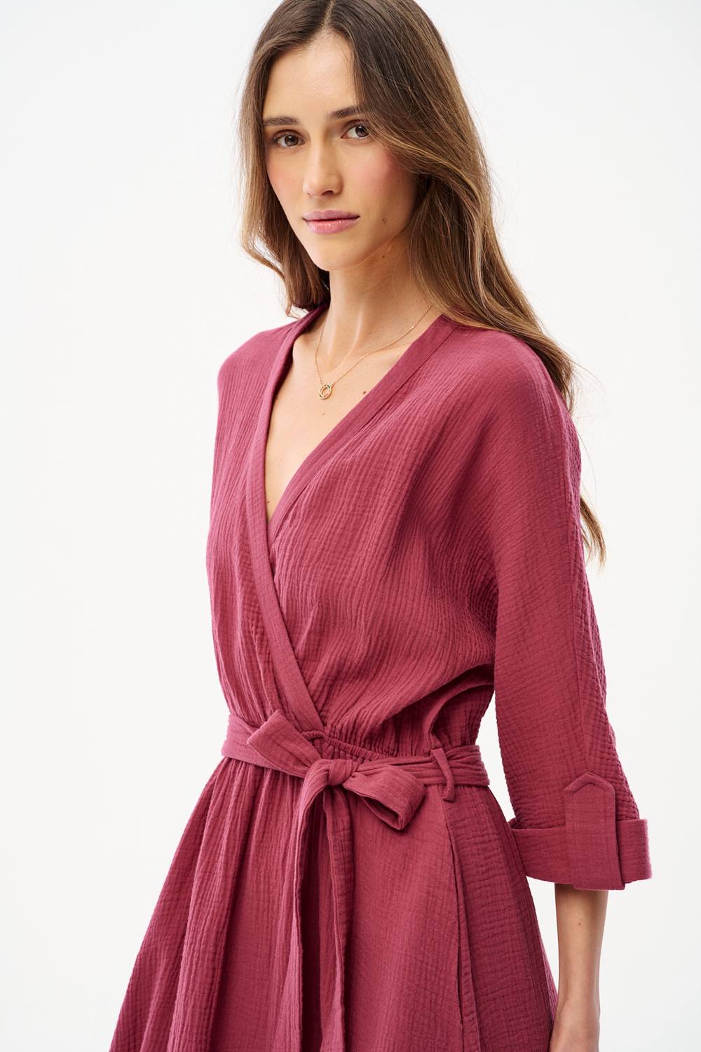 Rochie lungă din muselină Savannah