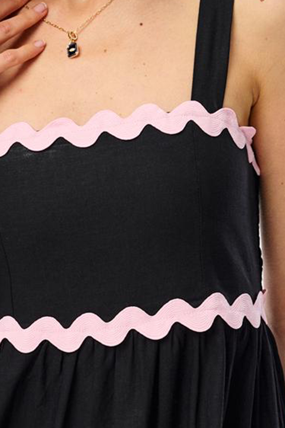 Rochie midi din in Midnight Kiss