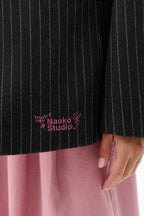 Anthracite Blazer with Detachable Collar