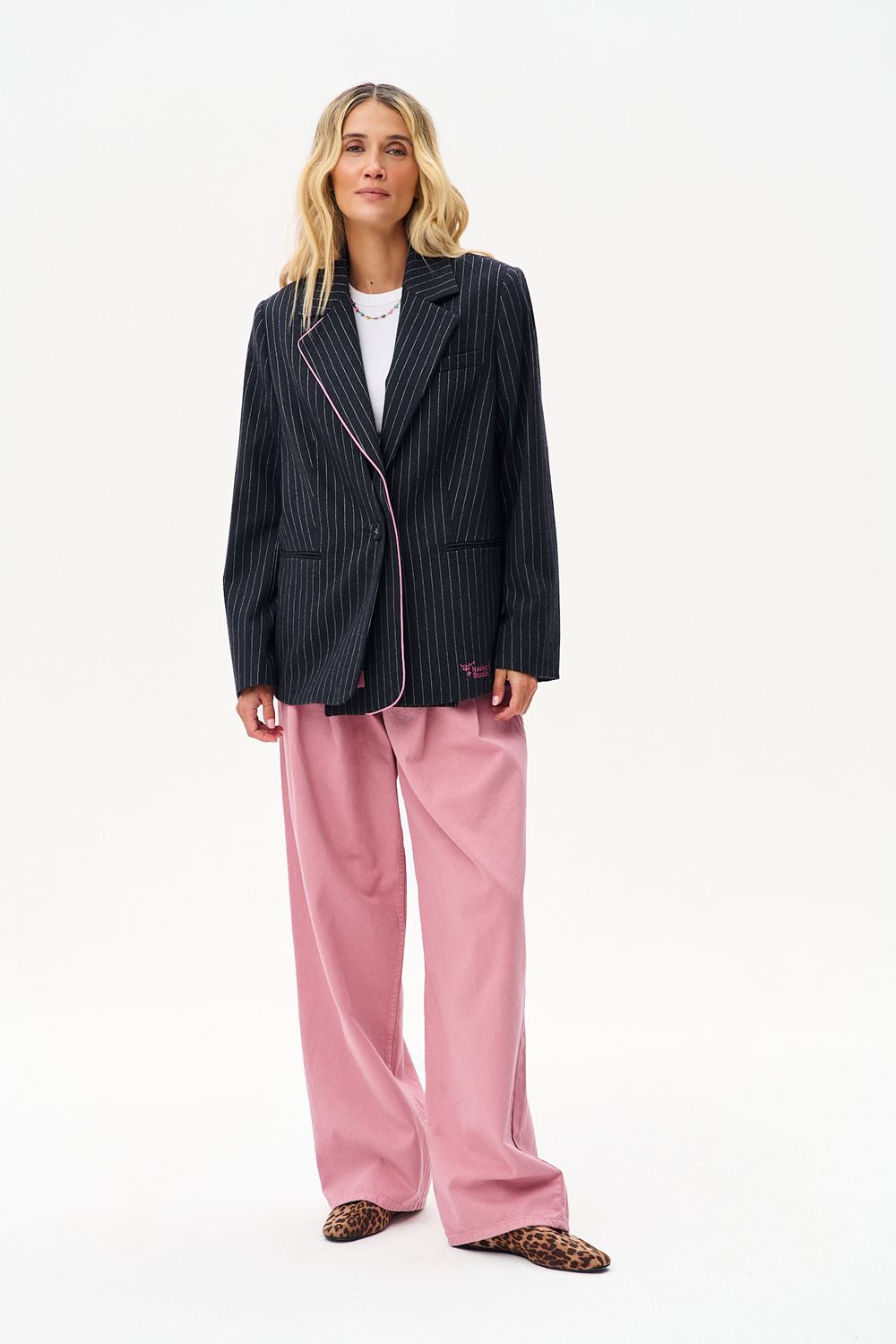 Anthracite Blazer with Detachable Collar