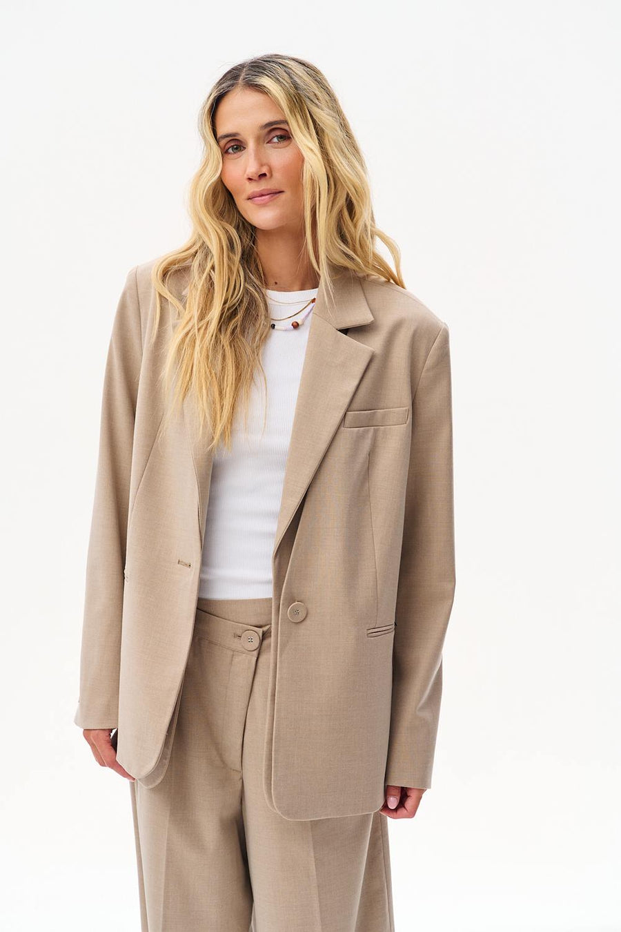 Marzipan Jacket with Detachable Collar