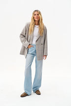 Checked Out Wool Blazer