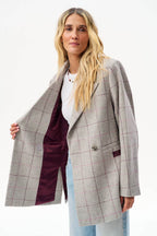 Checked Out Wool Blazer