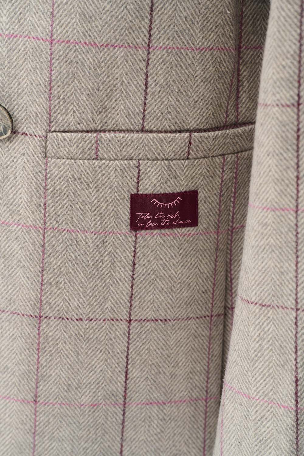 Checked Out Wool Blazer