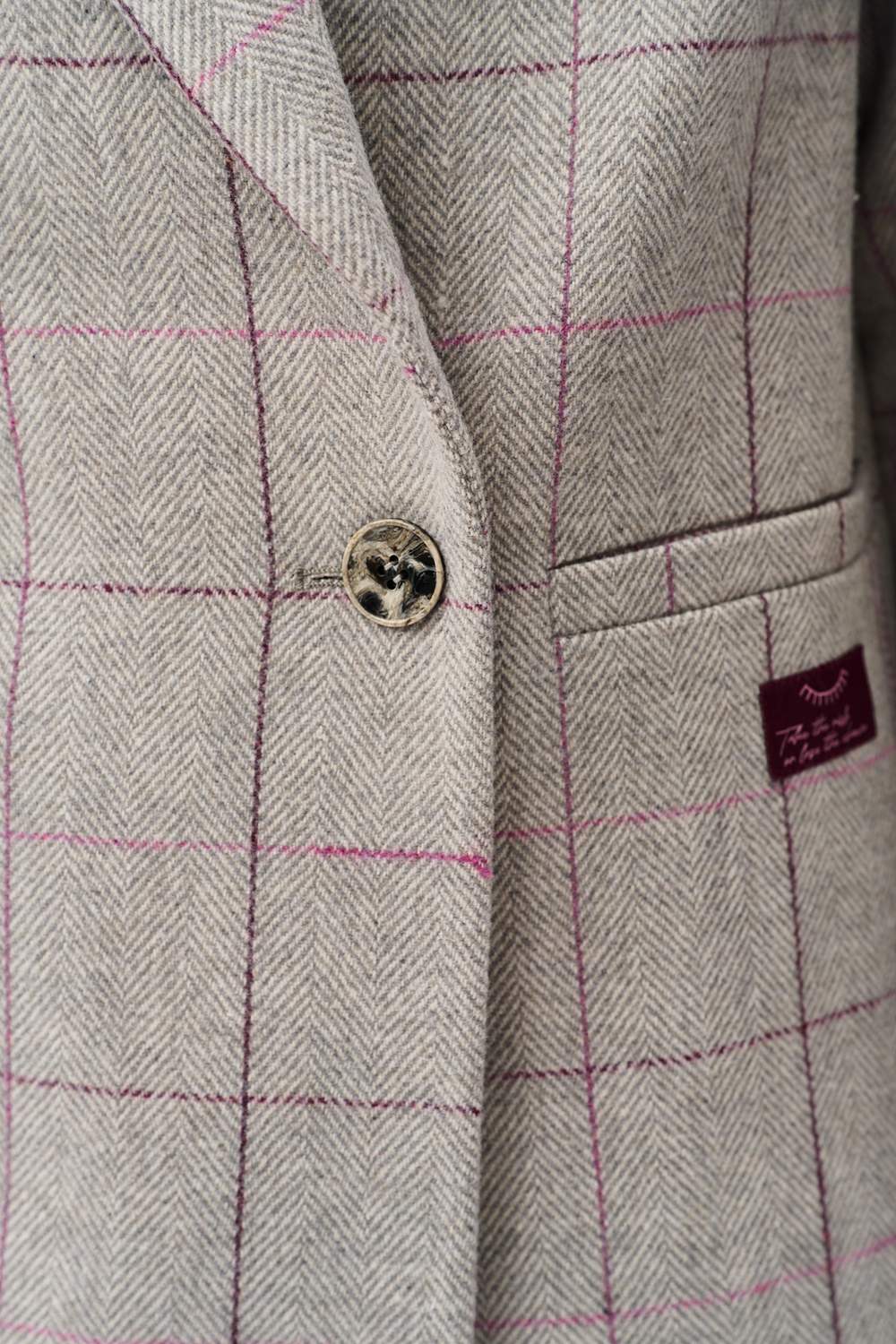 Checked Out Wool Blazer