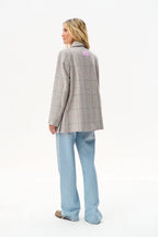 Checked Out Wool Blazer