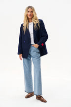 Midnight Splash Wool Blazer