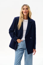 Midnight Splash Wool Blazer