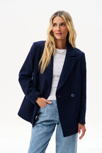 Midnight Splash Wool Blazer