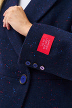 Midnight Splash Wool Blazer