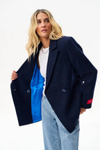 Midnight Splash Wool Blazer