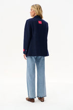 Midnight Splash Wool Blazer