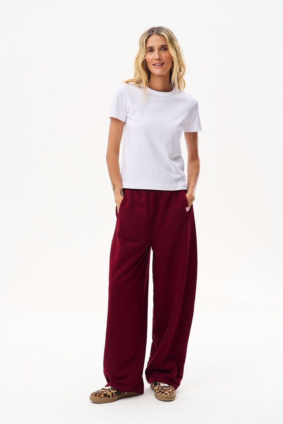 Chaotic Elegance Wide-Leg Sweatpants