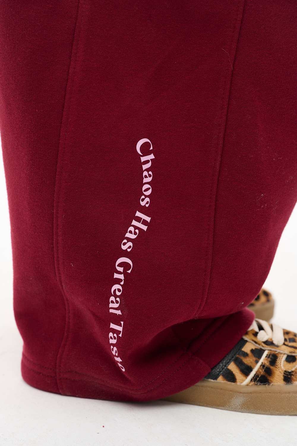 Chaotic Elegance Wide-Leg Sweatpants
