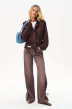 Giacca in suede Distance Calls