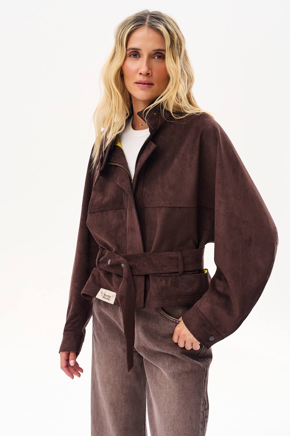 Giacca in suede Distance Calls