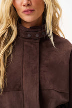 Giacca in suede Distance Calls