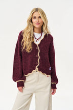 Dark Dessert Wool Cardigan
