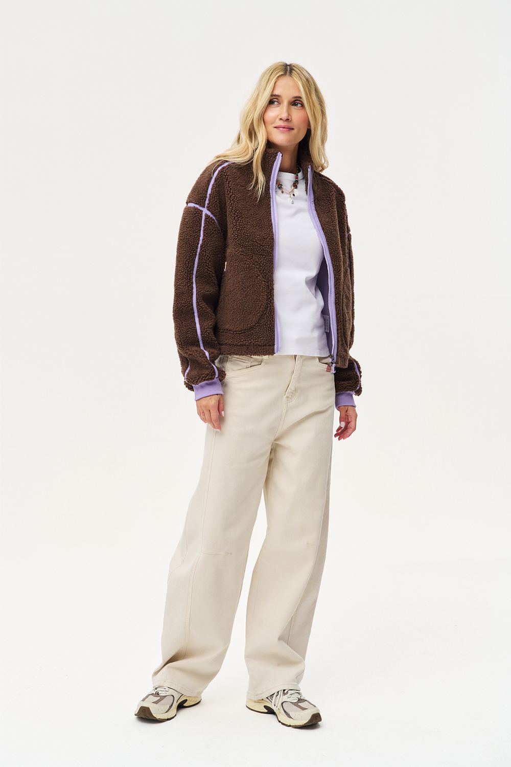 Teddy Storm Cloud Wool Jacket