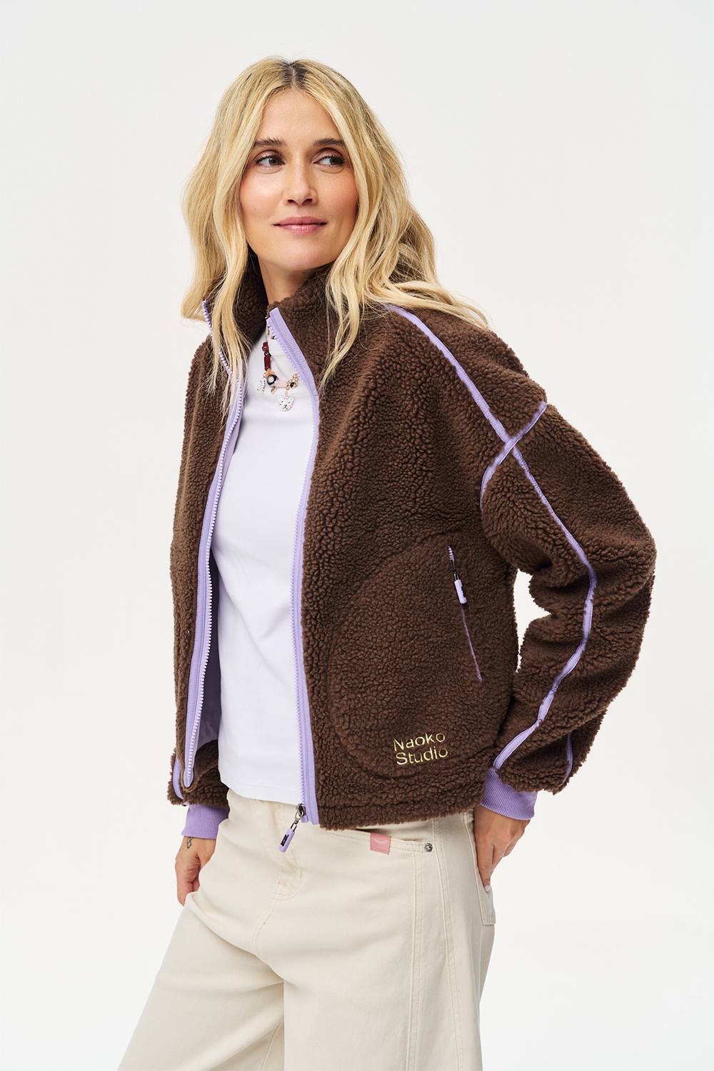 Teddy Storm Cloud Wool Jacket