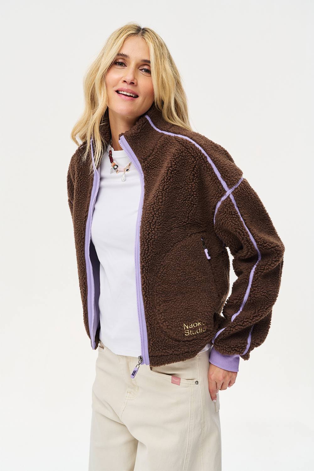 Teddy Storm Cloud Wool Jacket
