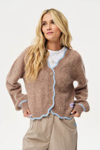 Sandy Wave Wool Cardigan